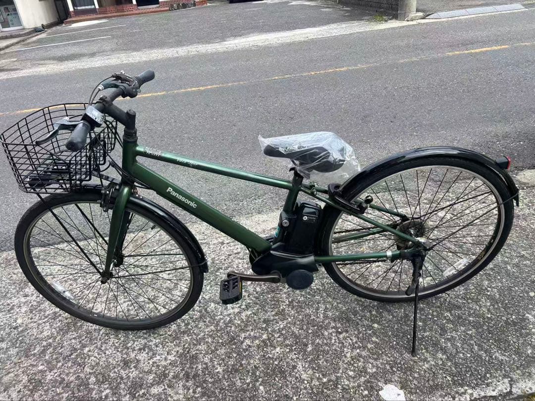 519パナソニック電動アシスト自転車　整備済 3ヶ月保証付 バッテリー良好