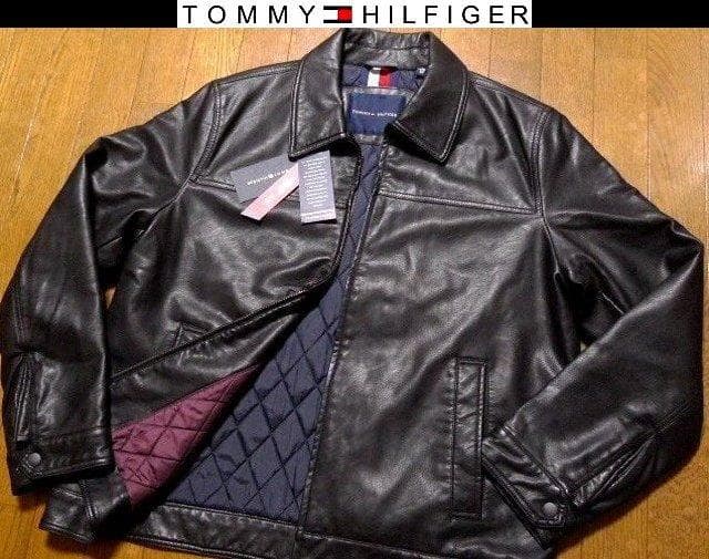 【大きい】2XL3XL日本サイズ位トミーヒルフィガー限定レザー調ダウンジャケット