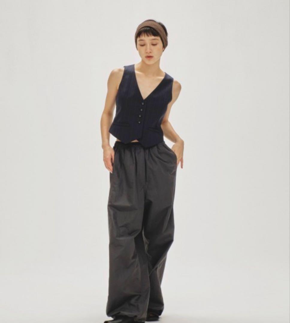 Stripe Conpact Vest トゥデイフル todayful