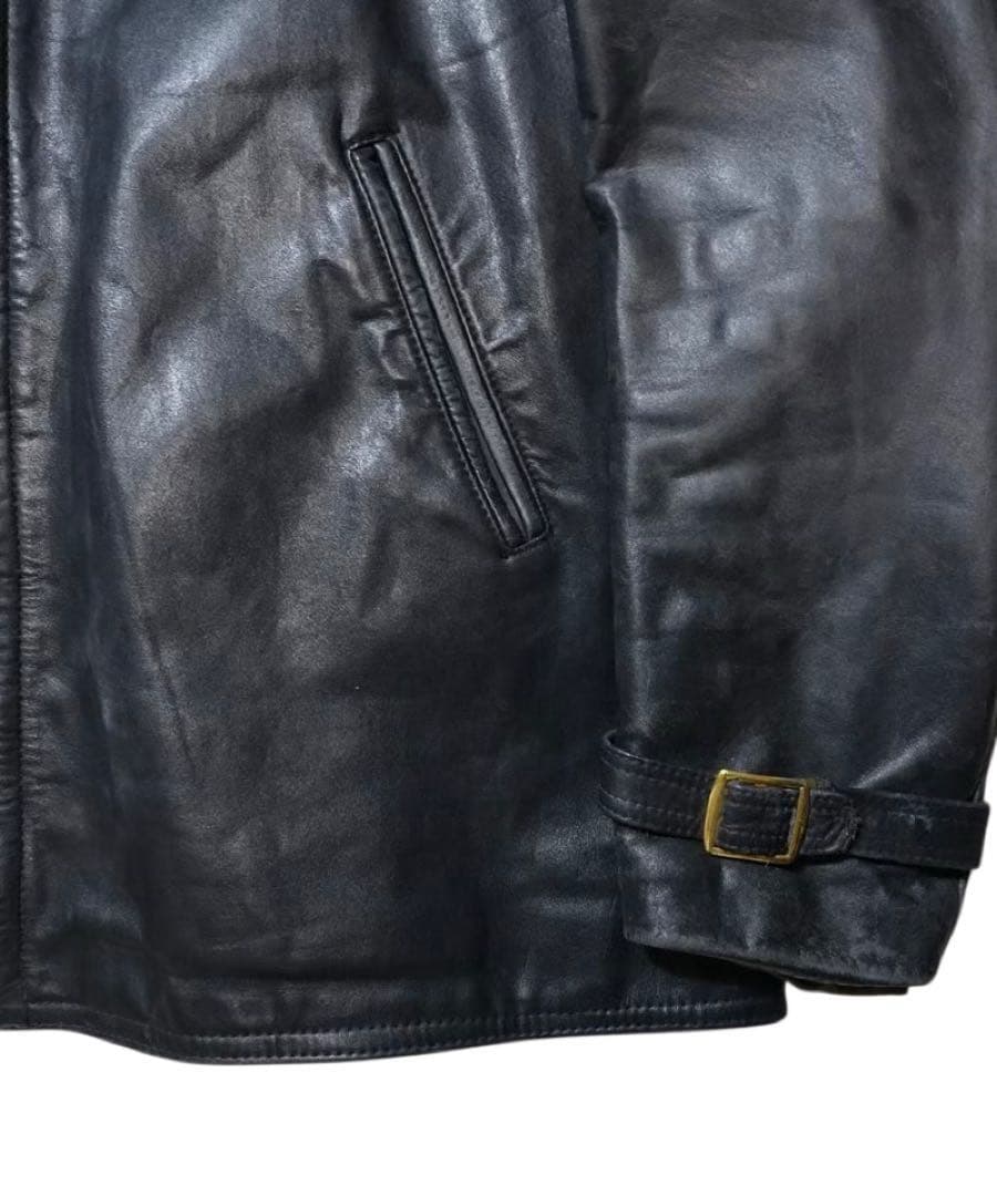 ビンテージ 50s 60s HAELSON モーターサイクルレザージャケット 黒