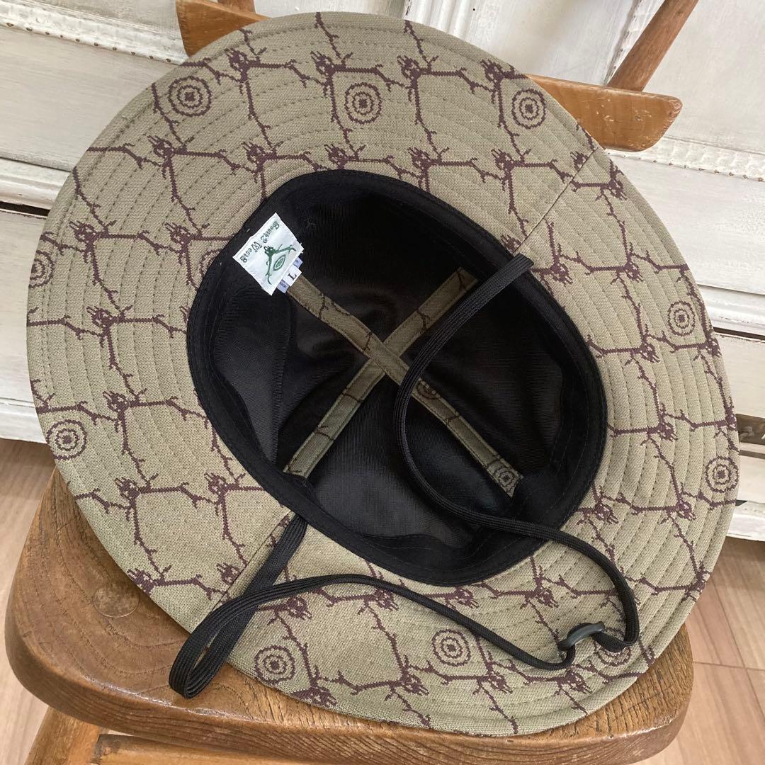 美品 South2 West8 ハット L ベージュ 総柄