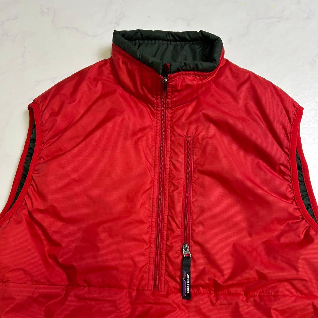 【美品】00年製 パタゴニア パフボールベスト プルオーバー レッド M
