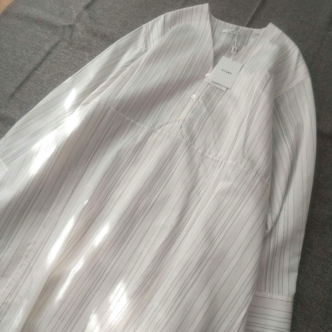 【新品】CLANE クラネ 2WAYストライプワンピース マキシ S～M