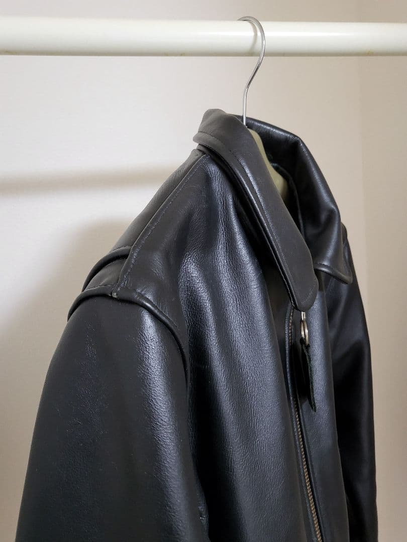 Vanson USA製 レザージャケット シングルライダース 牛革 ブラック