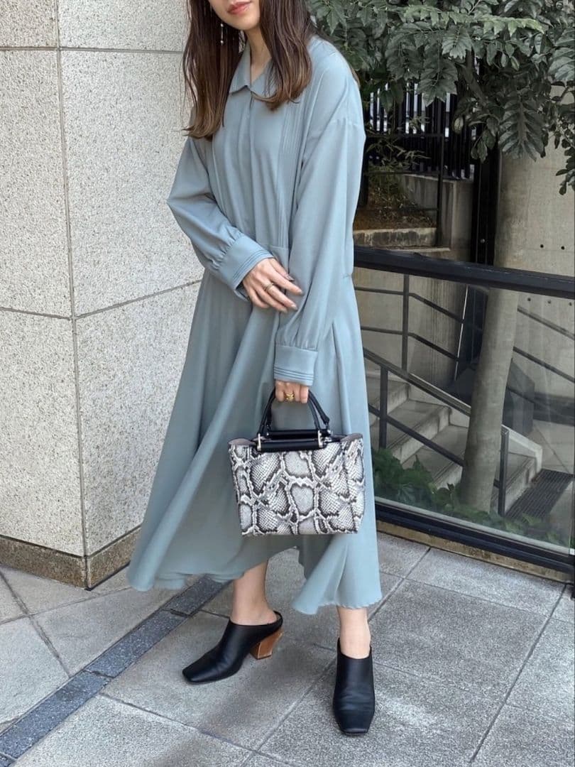 【CLANE】PYTHON OVER SHIRT ONE PIECE