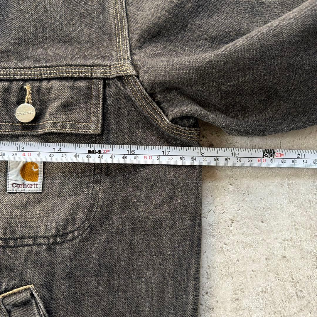Carhartt デニムジャケット　トラッカージャケット　ブラック　サイズM