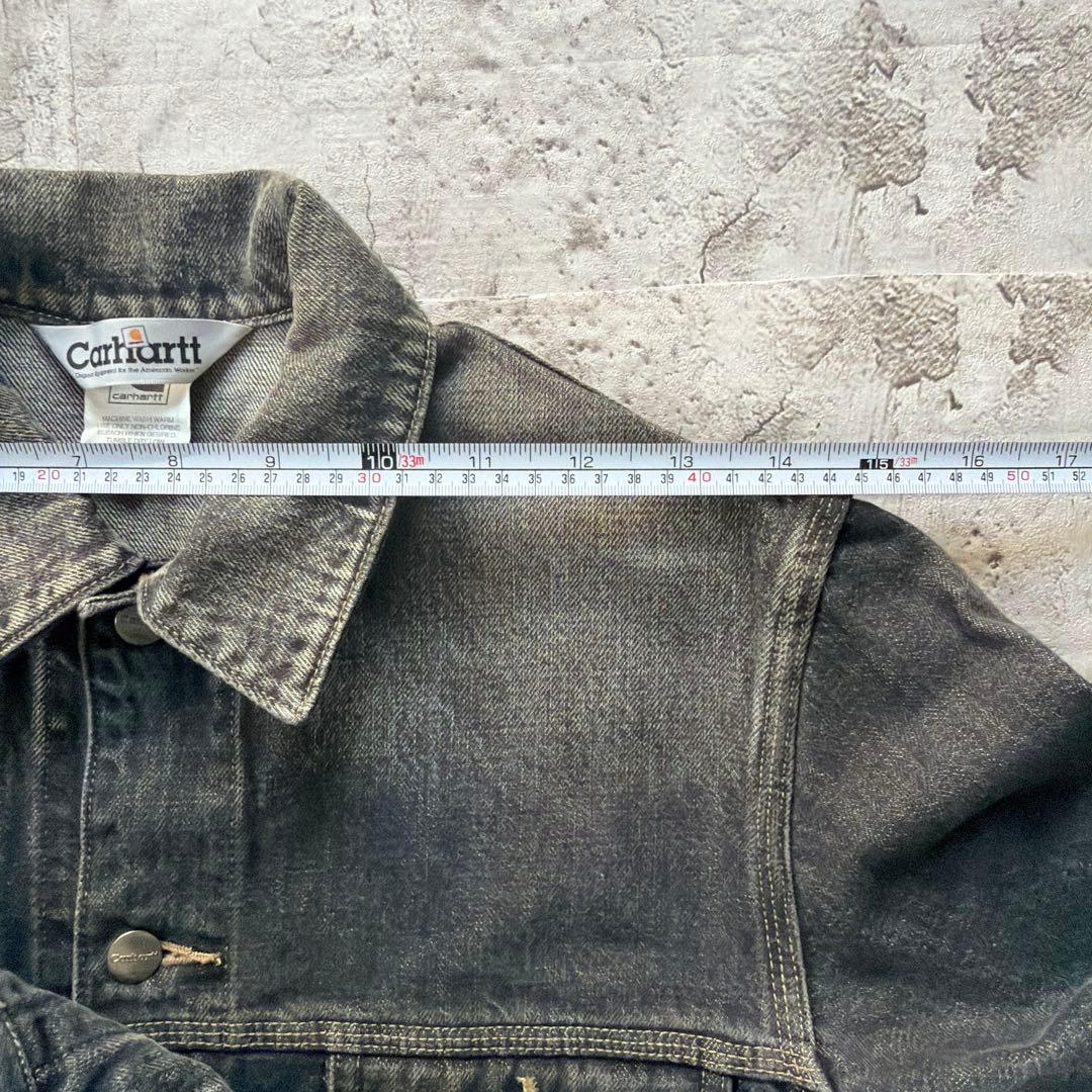 Carhartt デニムジャケット　トラッカージャケット　ブラック　サイズM