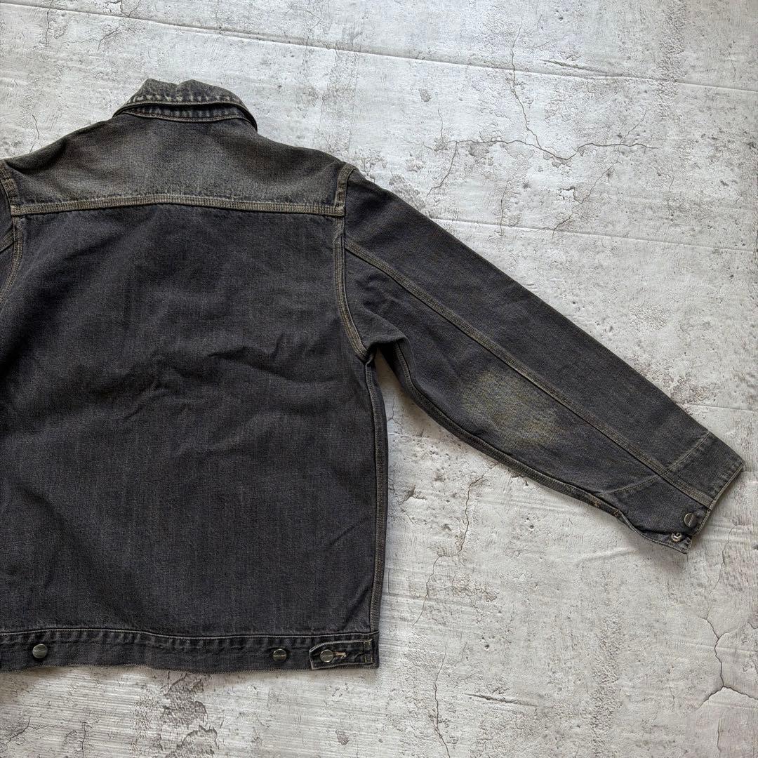 Carhartt デニムジャケット　トラッカージャケット　ブラック　サイズM