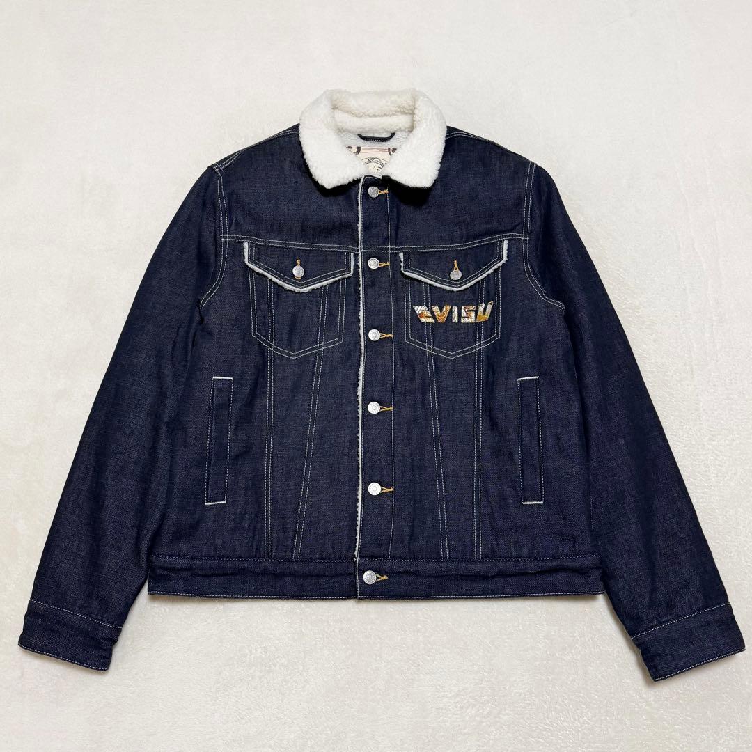 【完売品！希少XL】EVISU デニムジャケット 大黒 カモメ 道楽 Gジャン