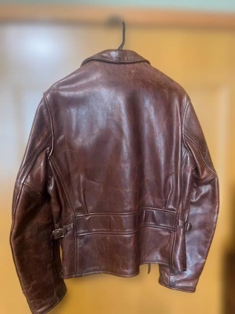 K*様 Aero Leathers ブラウンレザージャケット サイズ36