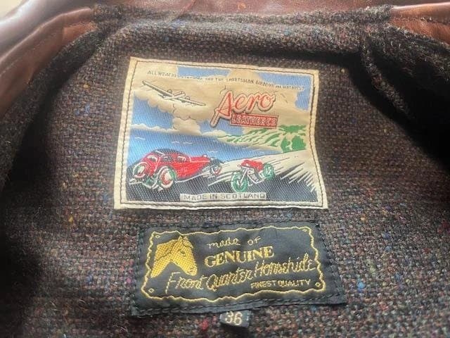 K*様 Aero Leathers ブラウンレザージャケット サイズ36