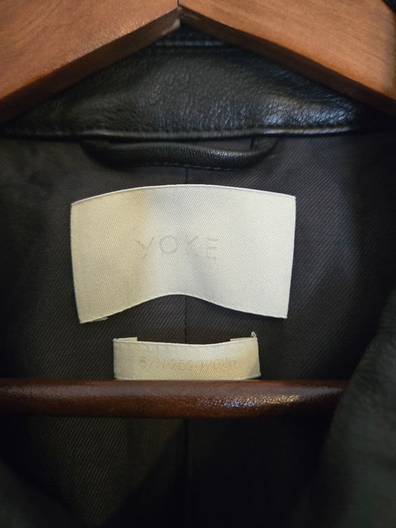 ジャケット・アウター yoke leather flight jacket