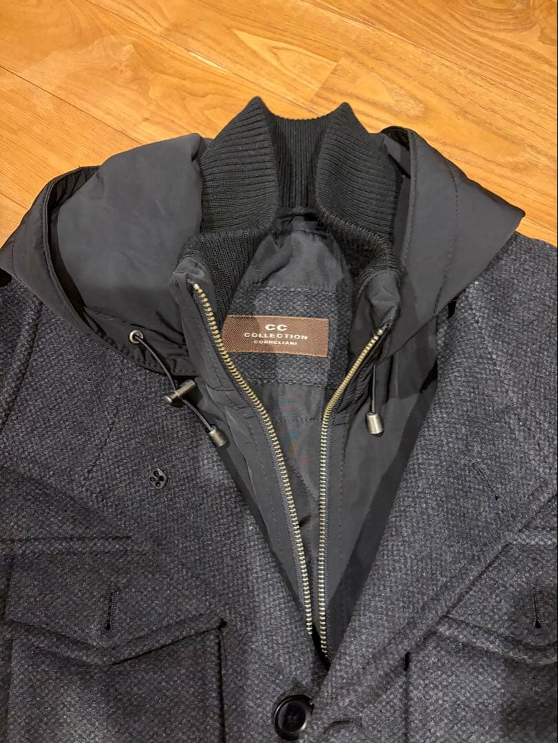 CORNELIANI CC COLLECTION 中綿フード付きジャケット