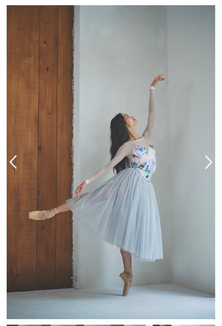 stina 花柄メッシュレオタード