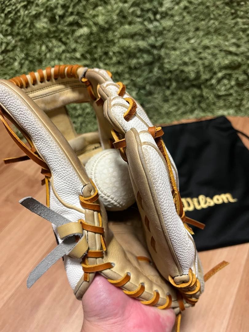 R*G様 Wilson A2000 H12 硬式グラブ ホワイトSS×キャメル