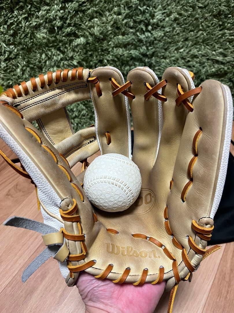 R*G様 Wilson A2000 H12 硬式グラブ ホワイトSS×キャメル