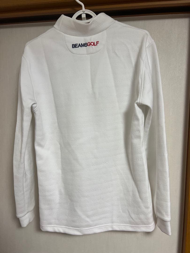 【ネイビー＆ホワイト セット】BEAMS GOLF モックネックシャツ M