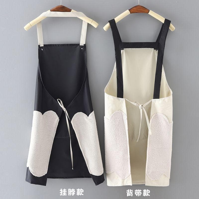 薄手エプロン 夏用 家庭用 可愛いデザイン 防水 防油 ユニセックス