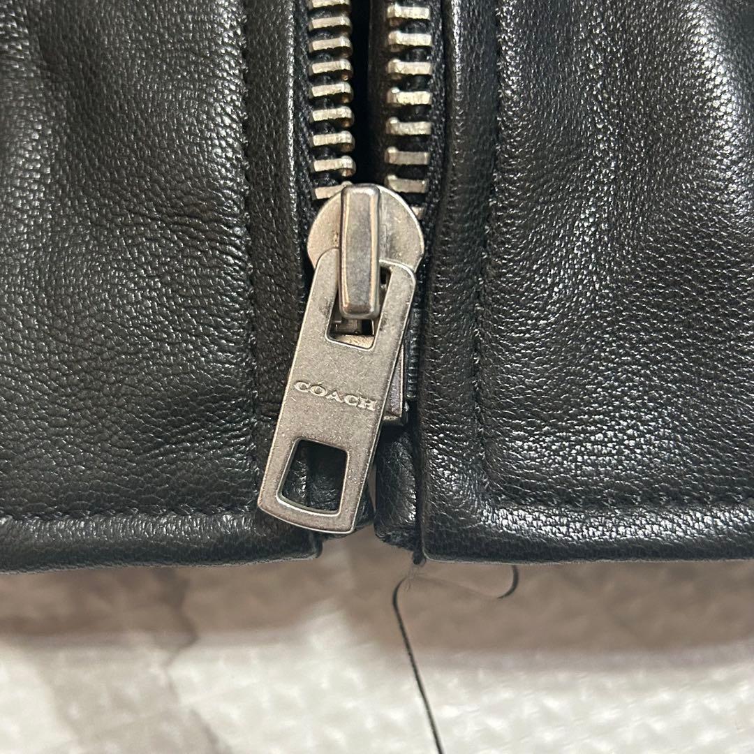 【二度と出ない】COACH A-2 レザージャケットフライト 幻級 ブラック
