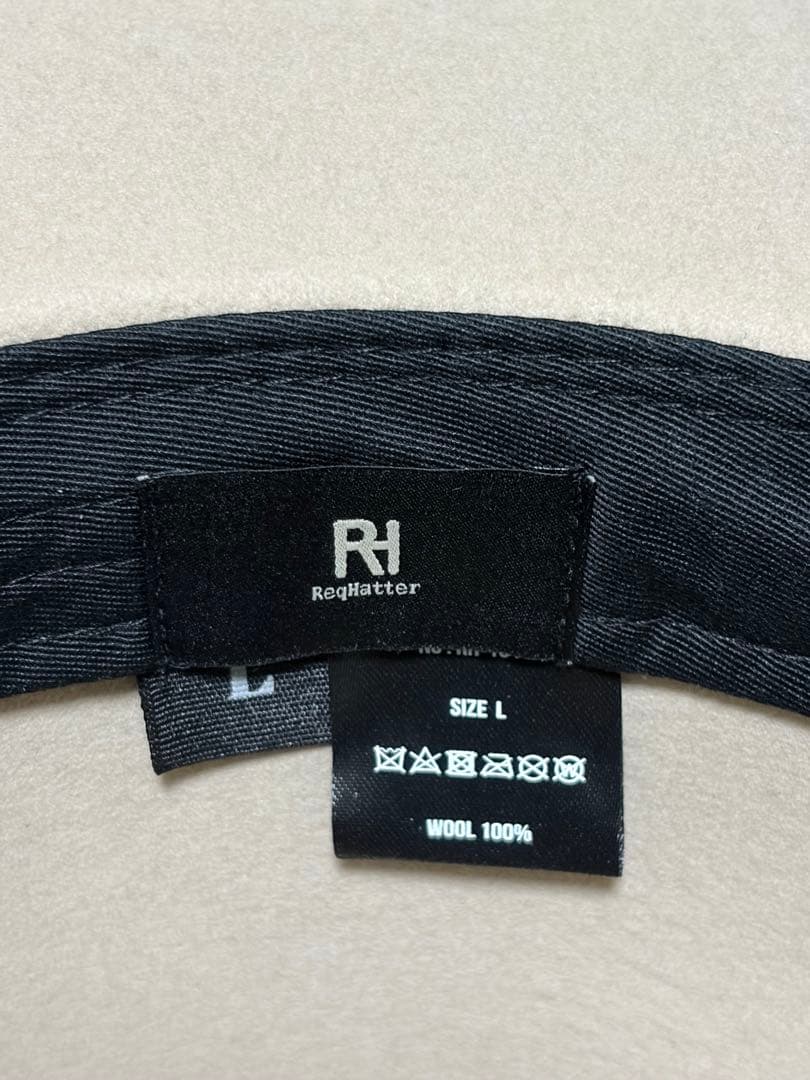 REQ HATTER MIDDLE BRIM FLAT HAT L 極美品
