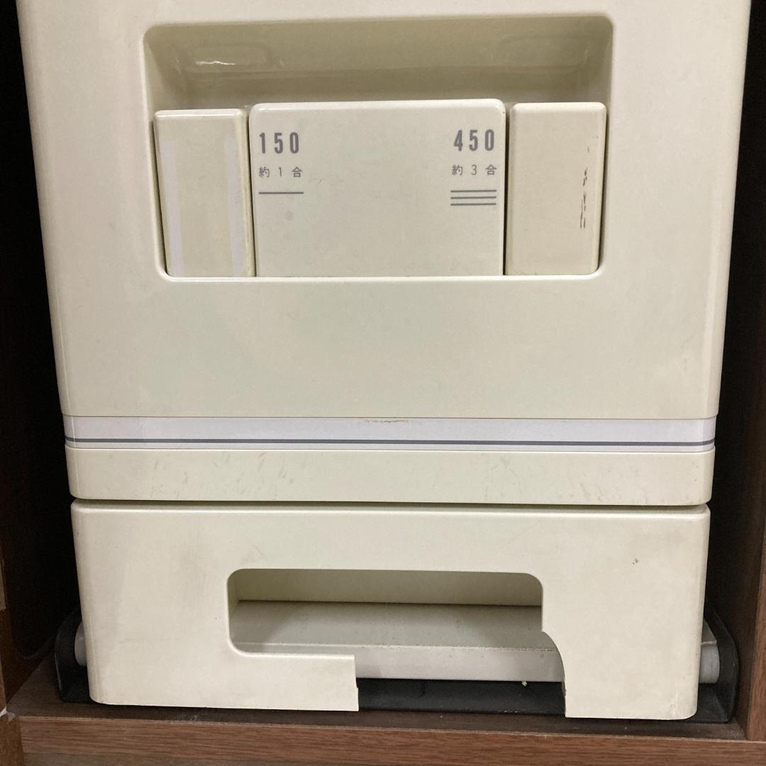 【カリモク】レンジ台　キッチン台　米びつ
