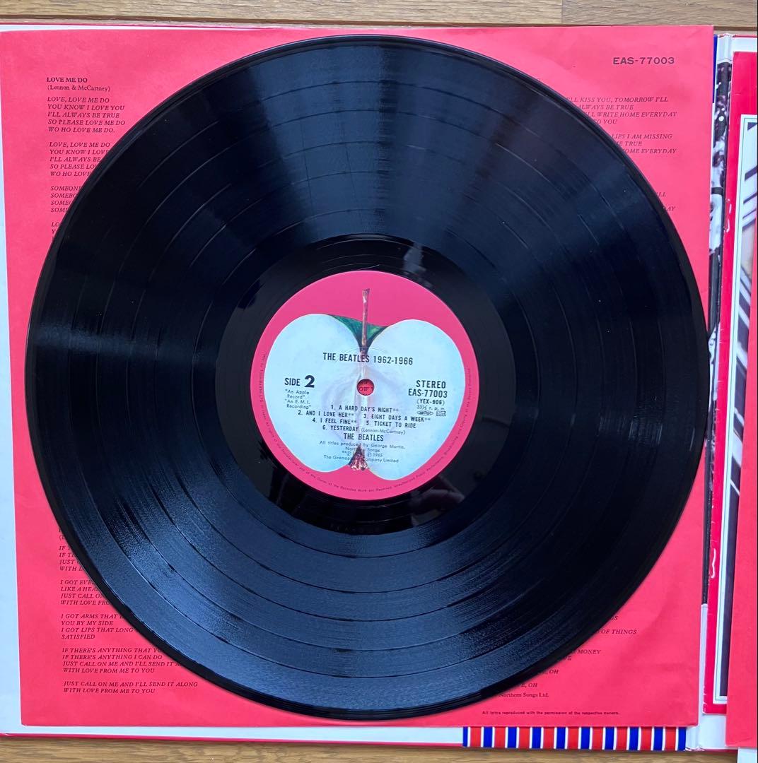 日本盤帯付レコード BEATLES赤盤青盤セット