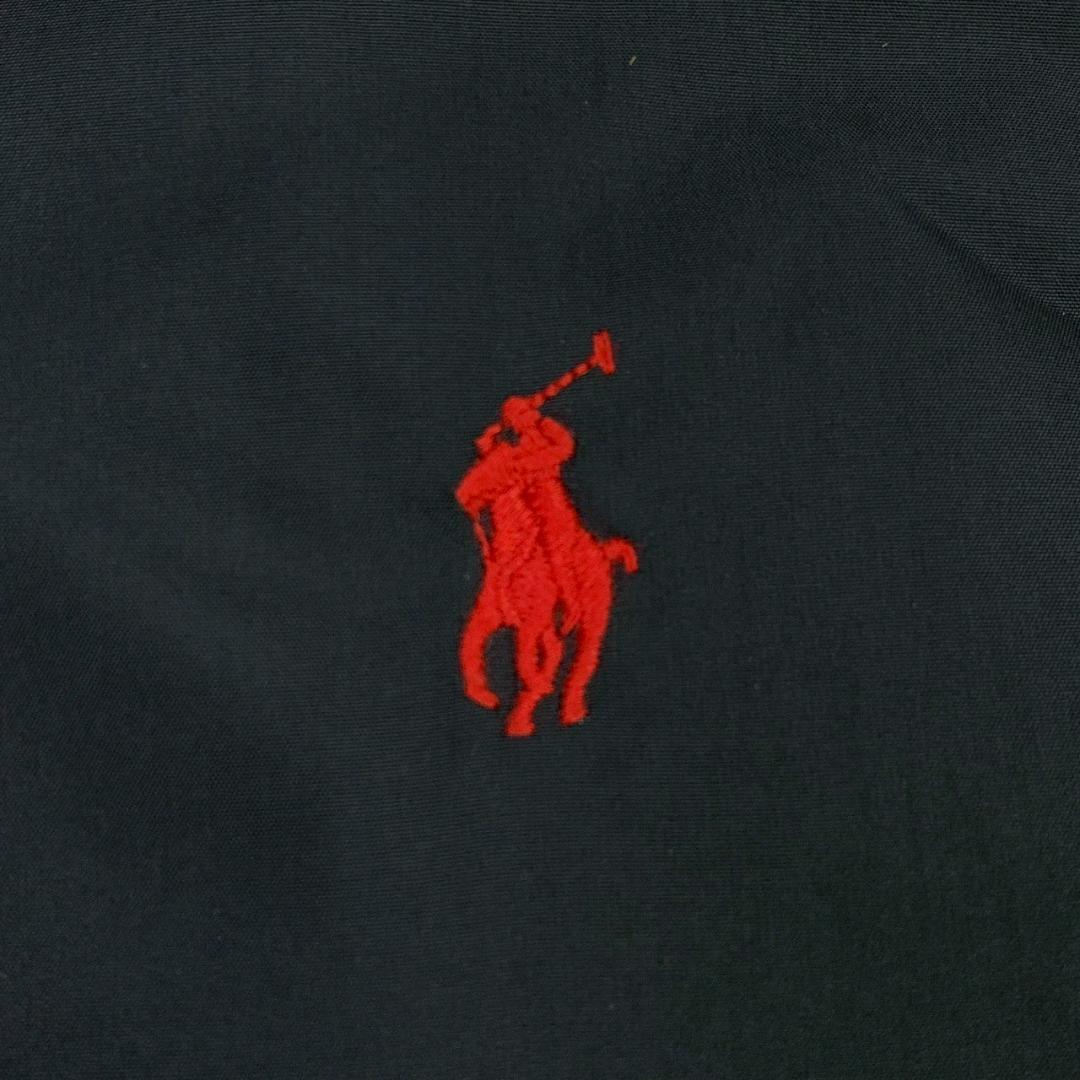 美品★ ポロラルフローレン ダウンベスト ポニー刺繍 ブラック L　E023