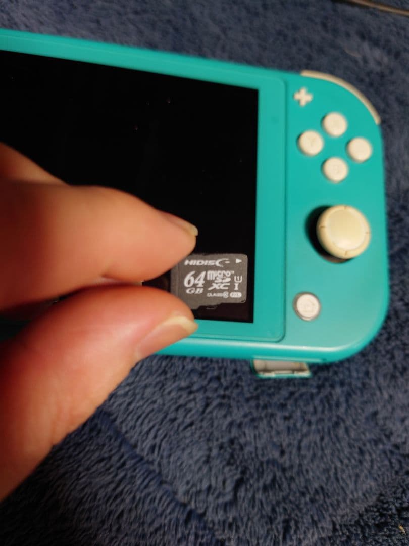 Nintendo Switch Liteターコイズ　充電器、64GBSD付き中古
