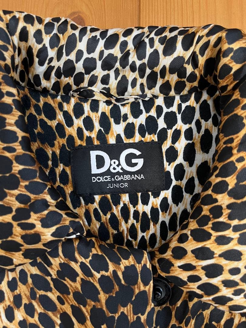 D&Gレオパードジップアップジャケット　ドルチェ&ガッバーナ