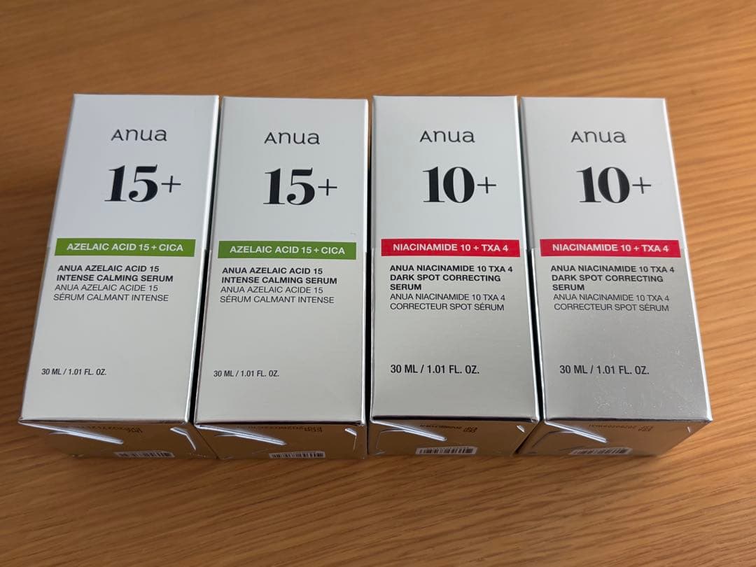 Anua アゼライン酸15+ ナイアシンアミド10+TXA4 セラム 4本セット