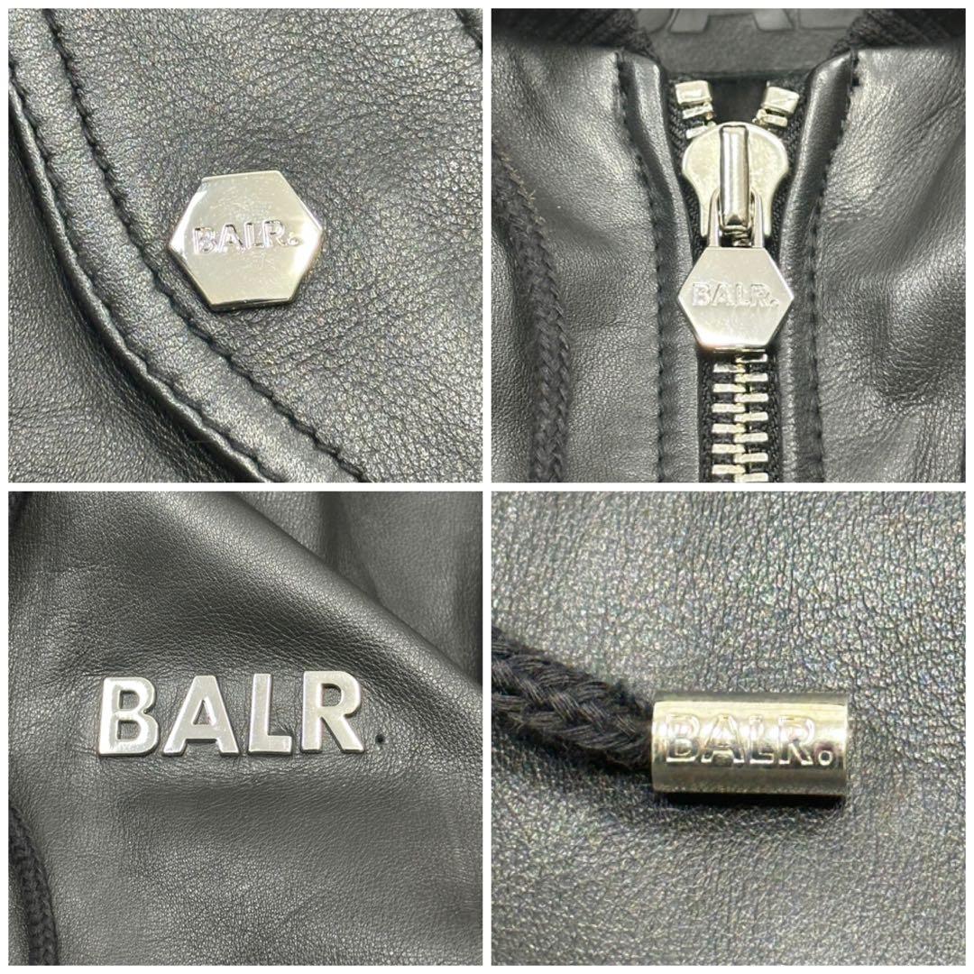 【BALR.】2way HOODED LEATHER BOMBER JACKET