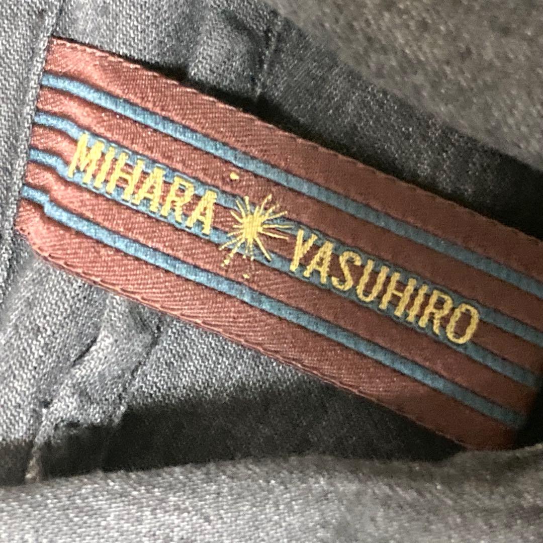 MIHARA YASUHIRO デニムフィッシュテールシャツ　変形　グレー　38