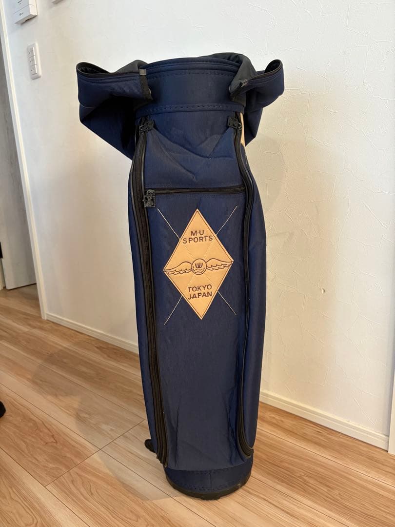M U SPORTS ゴルフキャディバッグ ネイビー
