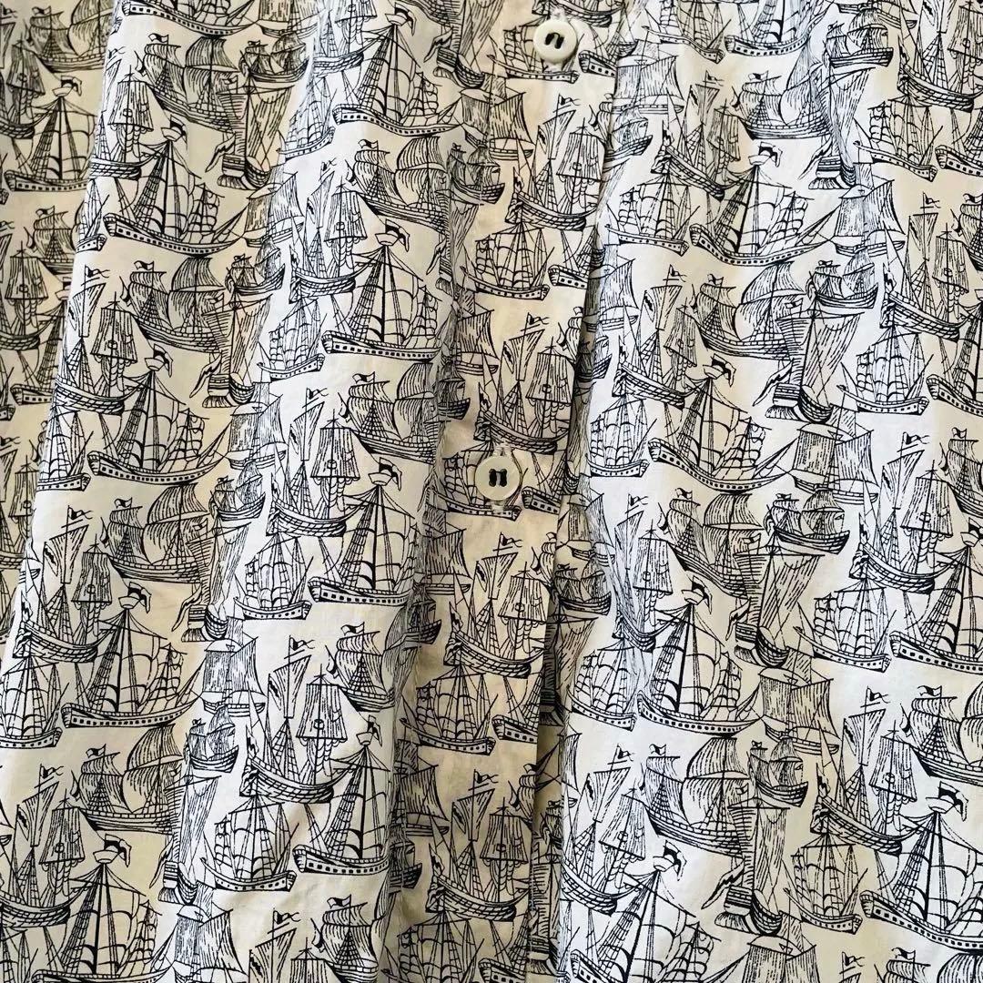 美品✨️LA MARINE FRANCAISE ヨット柄 リバティ 長袖ブラウス