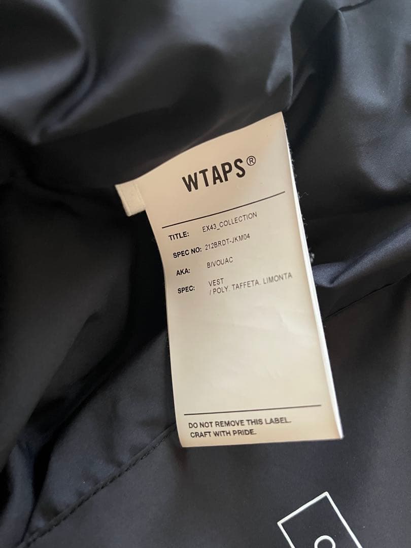 ジャケット・アウター WTAPS 212BRDT-JKM04 21AW BIVOUAC VEST