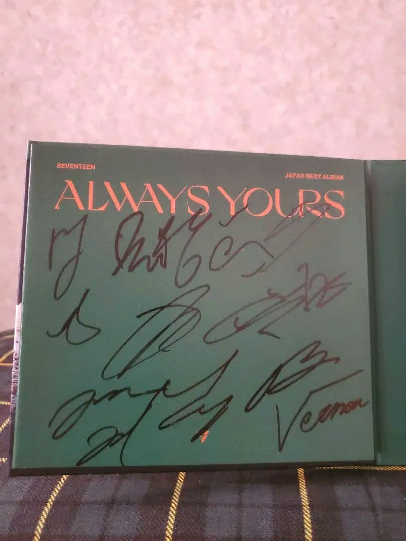 SEVENTEEN ALWAYS YOURS 日本ベストアルバム 直筆サイン入り